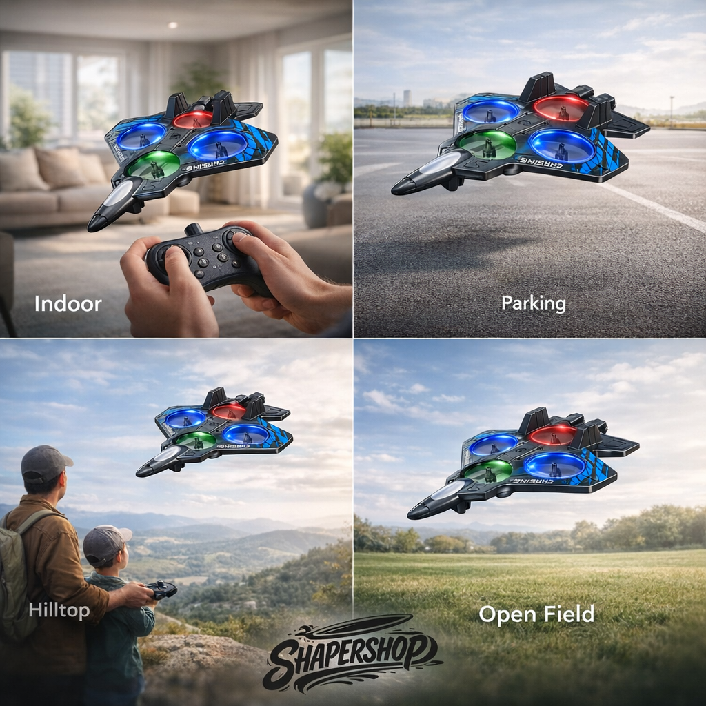 RC Fighter Jet With LED Lights