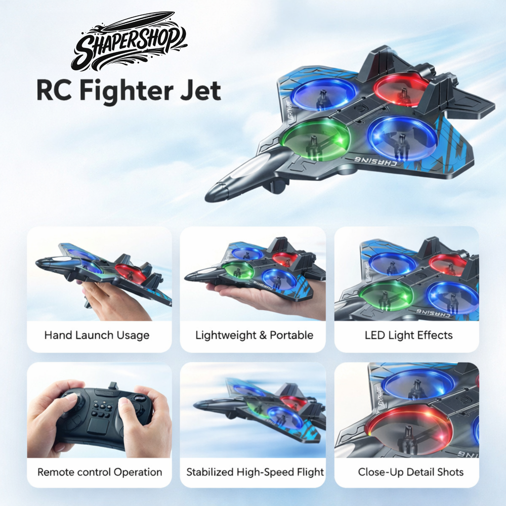 RC Fighter Jet With LED Lights