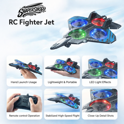 RC Fighter Jet With LED Lights