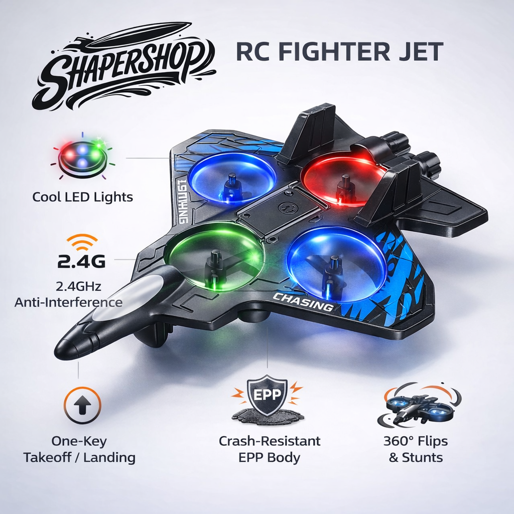 RC Fighter Jet With LED Lights